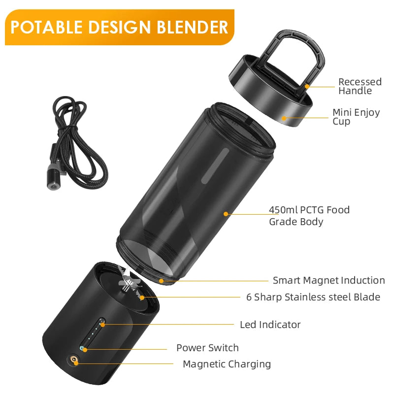 Portable Electric Juicer HD-08